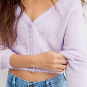 aerie purple sweater